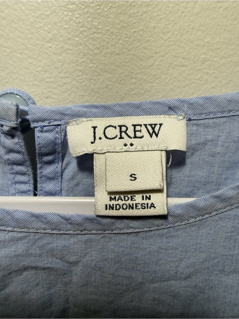 J. Crew Powder Blue Tie-Sleeve Blouse - Picture 4 of 7
